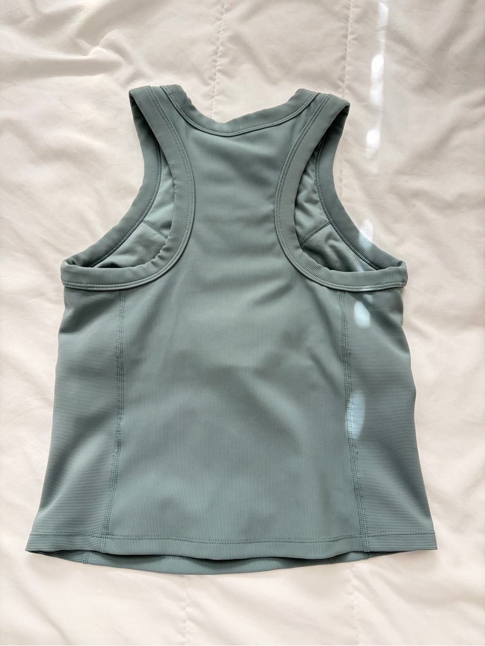 Zella Lux Rib Racerback Support Shelf Bra Performance Tank S - Picture 7 of 8